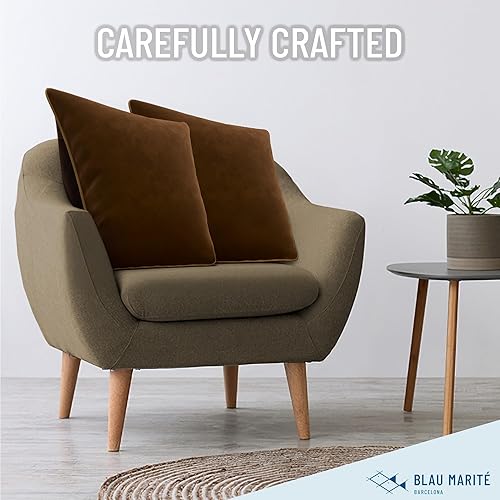 Miniatura 3 de Fundas de almohada decorativas de terciopelo con borde. Fundas de almohada decorativas de terciopelo suave. Fundas de cojín de terciopelo. Ribetes