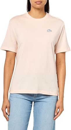 Lacoste Womens Crocodile Print Jersey T-Shirt