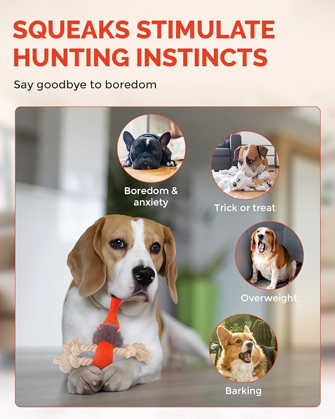 Juguete Mordedor Squeaky para Perros Medianos - FoxFocus miniatura 3