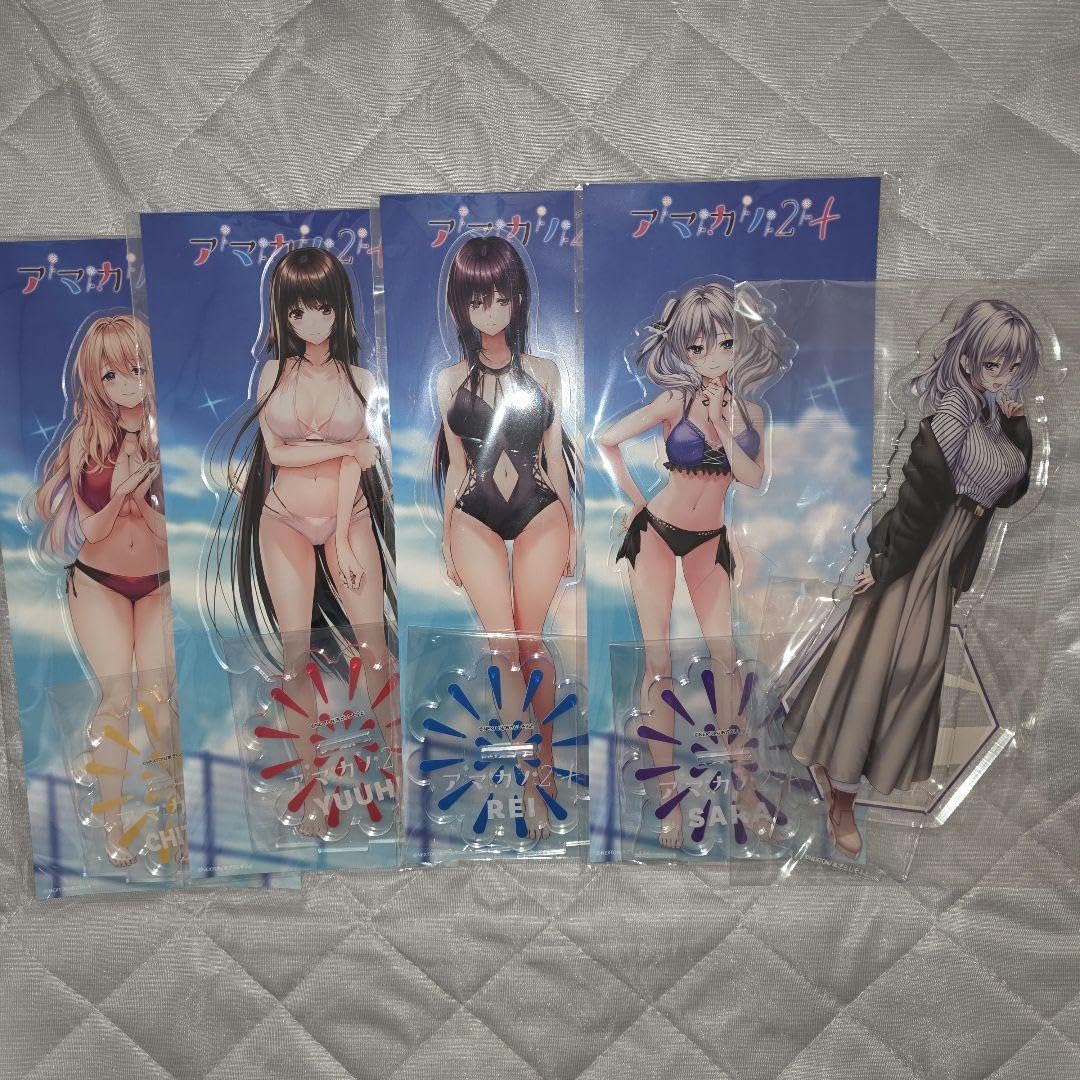 アマカノ2+　水着　アクリルスタンド　セット アマカノ2+ 水着 アクリルスタンド セット ピロ水 アマカノ 蔦町