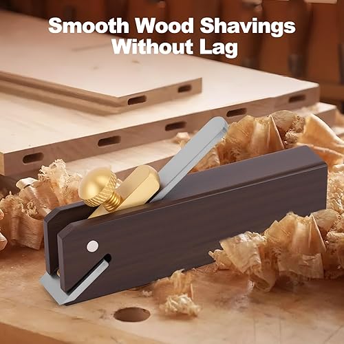Miniatura 5 de Mini Wood Planer, 3 inch Wood Hand Planer Ebony Woodworking Plane for Planing Smoothing Flat Bottom Trimming Perfect for Carpenter DIY Cutting Tool