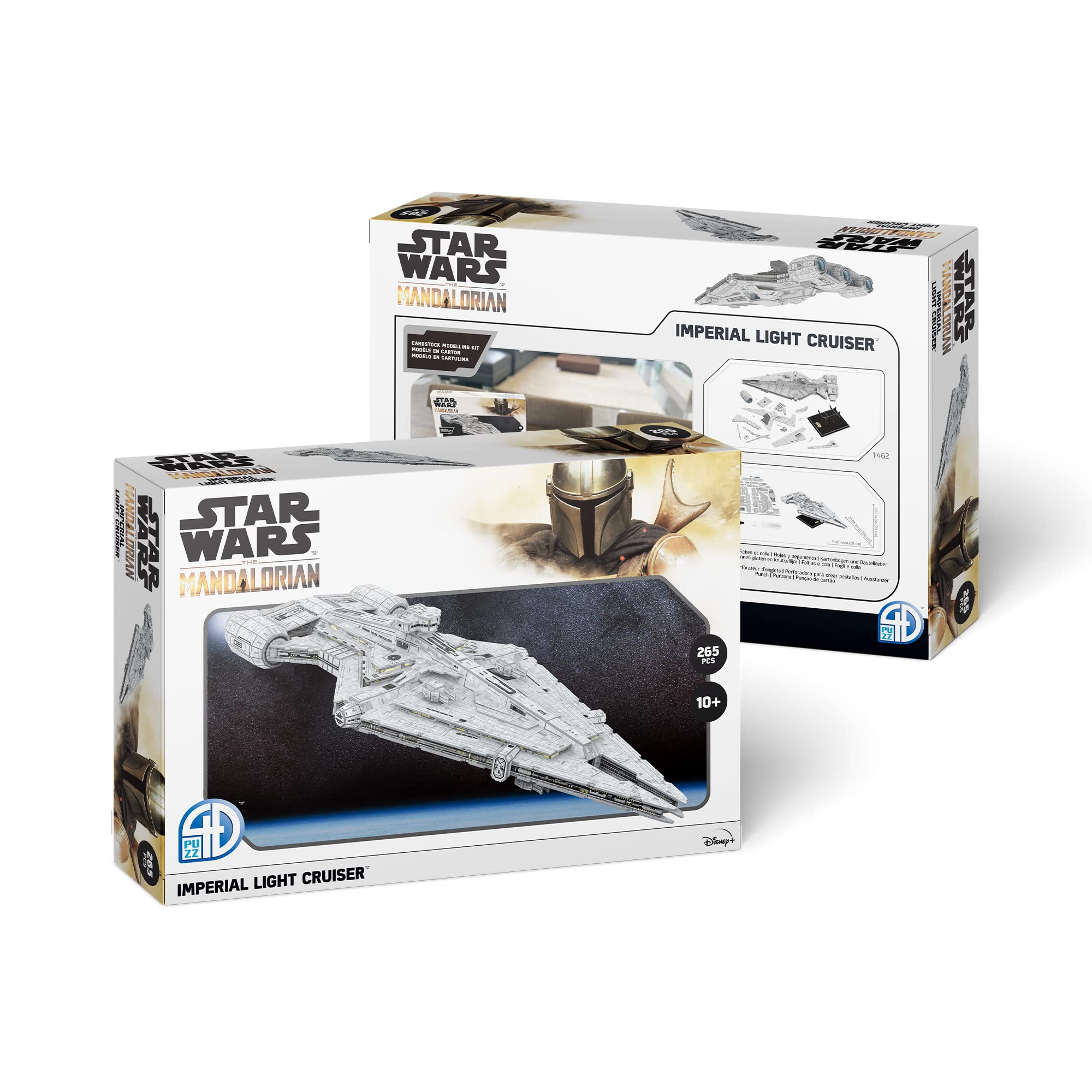 University Games Star Wars The Mandalorian Imperial Light Cruiser Modellbausatz Grau