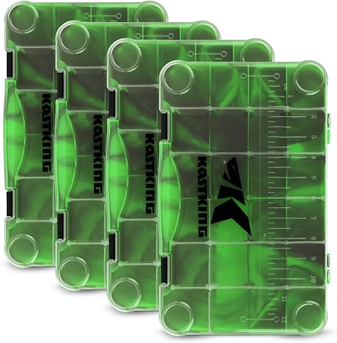 Miniatura 8 de KastKing Cajas de aparejos, caja de plástico, caja organizadora de almacenamiento de plástico con divisores extraíbles, almacenamiento de aparejos