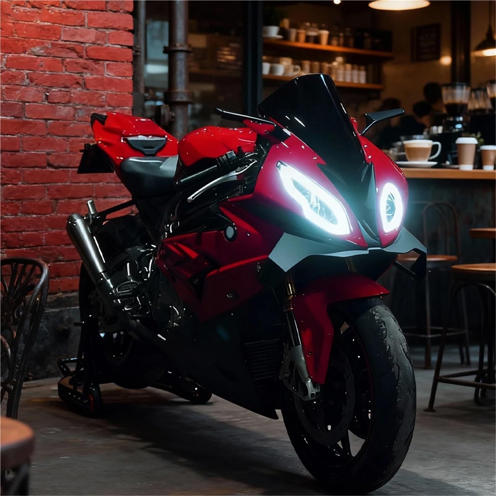Front Bumper Splitter dachowy Pasuje do BMW S1000RR 2015-2018 Owiewka aerodynamiczna Winglety Motocyklowy przedni spojler Dolny Przednia warga