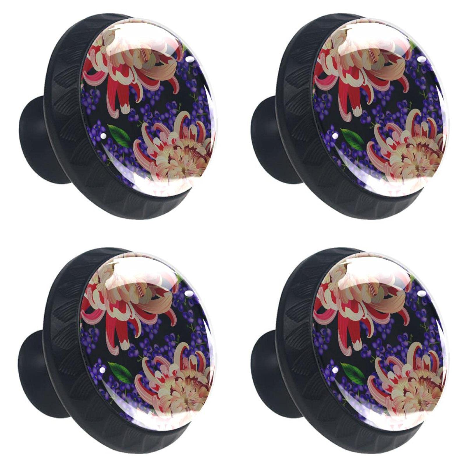 Boutons de tiroir en cristal à fleurs pour relooker une commode de chambre