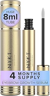 NYK1 BrowForce Eyebrow Growth Serum (8ml) FULLER BROWS Eyebrow Serum And Lash Serum For EXCEPTIONAL RESULTS - Brow Serum And Eyelash Growth Serum For Fuller Thicker Natural Eyebrows Eyelash Serum