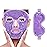 ZNCUETD Cooling Ice Face Eye Mask for Reducing Puffiness, Bags Under Eyes,Sinus,Redness,Pain Relief,Dark Circles, Migraine,Hot/Cold Pack with Soft Plush Backing (Purple(1* Eye Mask+1*Face Mask))