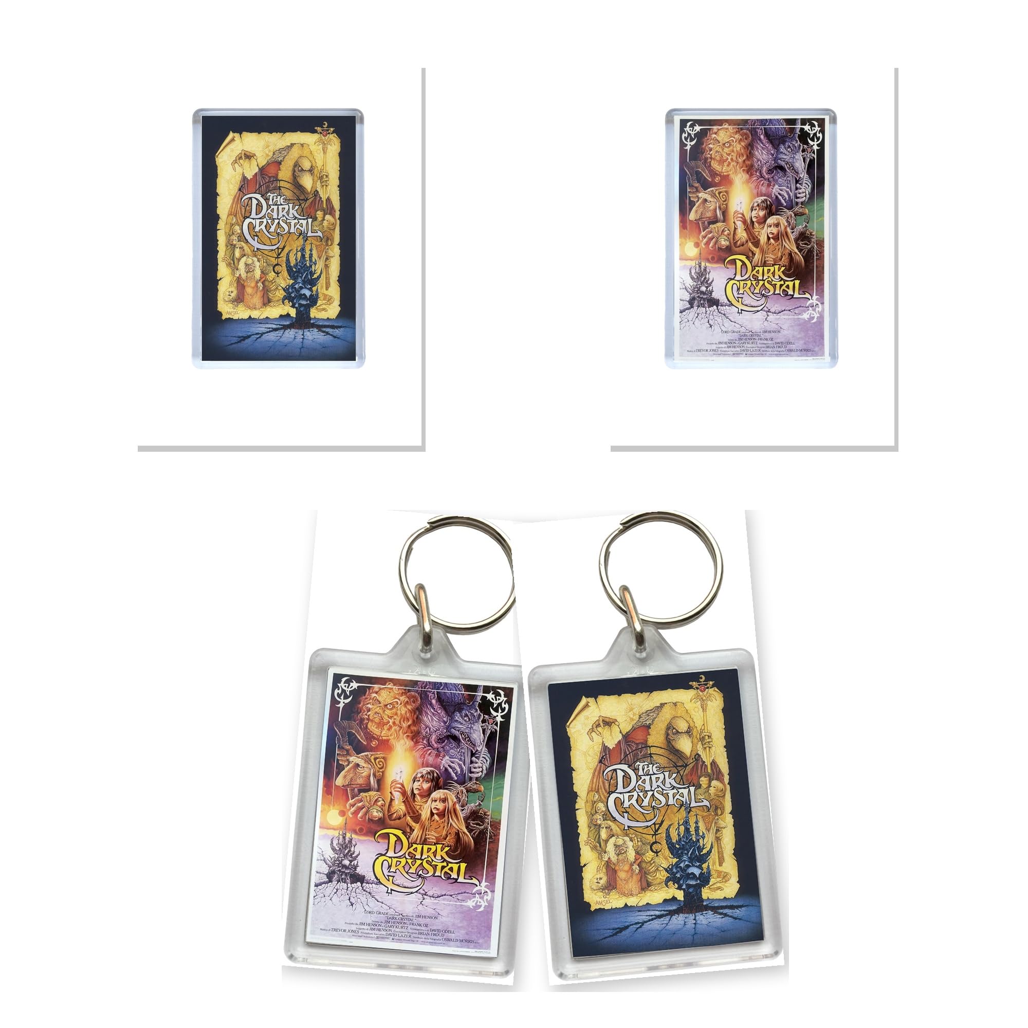 The Dark Crystal Classic Movie Fan Set X2 Magnets and Keyring