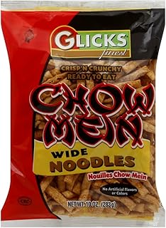 Glick Chow Mein Noodles, Wide, 10-Ounce Bags (Pack of 12)