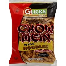 Glick Chow Mein Noodles, Wide, 10-Ounce Bags Pack of 12