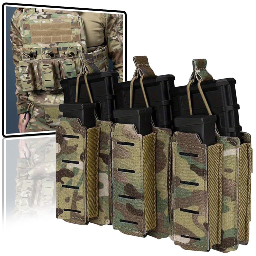 Pochette porte-chargeur Molle réglable contre encombrement tan