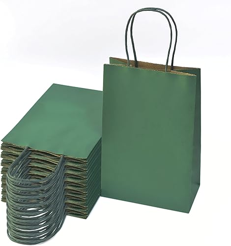 Miniatura 4 de Nexmint Bolsas de papel kraft pequeñas de regalo con asa para cumpleaños, vacaciones, regalos, recuerdos de fiesta, venta al por menor,