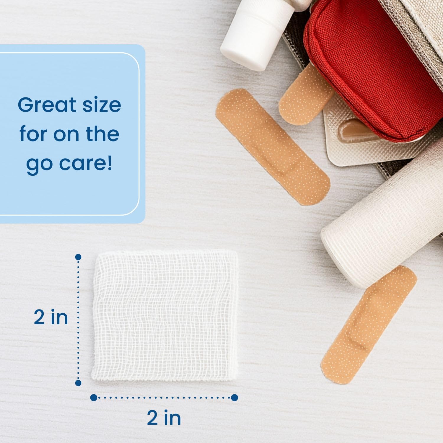 Medical Gauze Pads - Wound Care & First Aid -3
