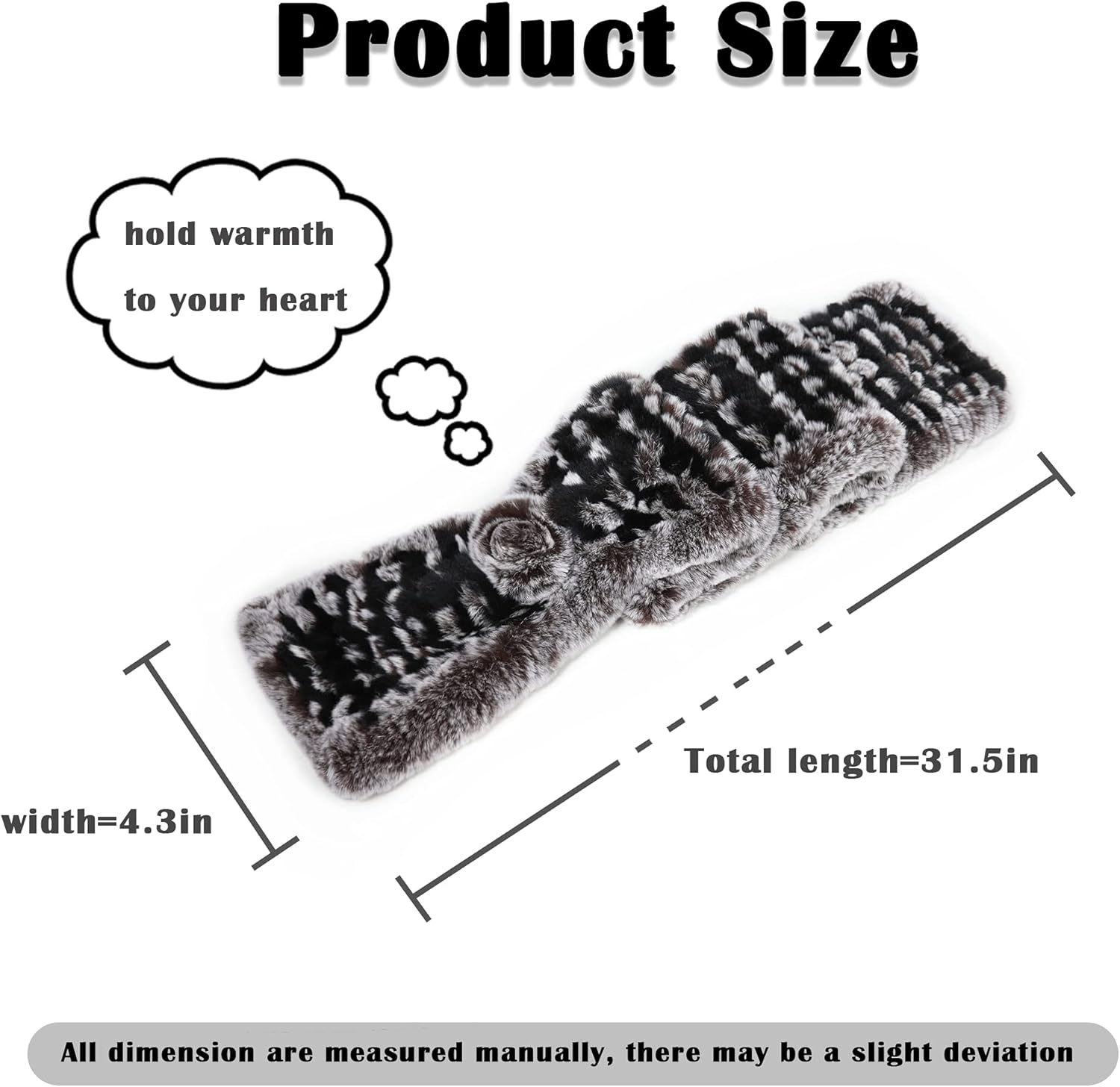 Fur Story Women's Rex Rabbit Fur Scarf Ladies Winter Warm Knitted Flowers Crochet Fashion Scarf Scarves for Women - Image 5