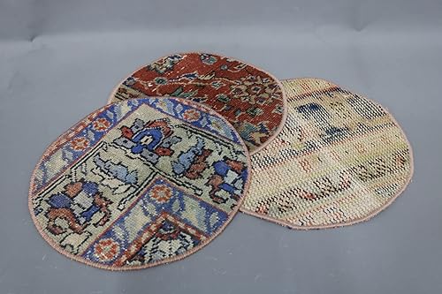 Miniatura 3 de SARIKAYA PILLOW Almohadilla para taza de café, accesorio de comedor, mesa, posavasos naranja, alfombra de 14 x 14 pulgadas, placa inferior de regalo