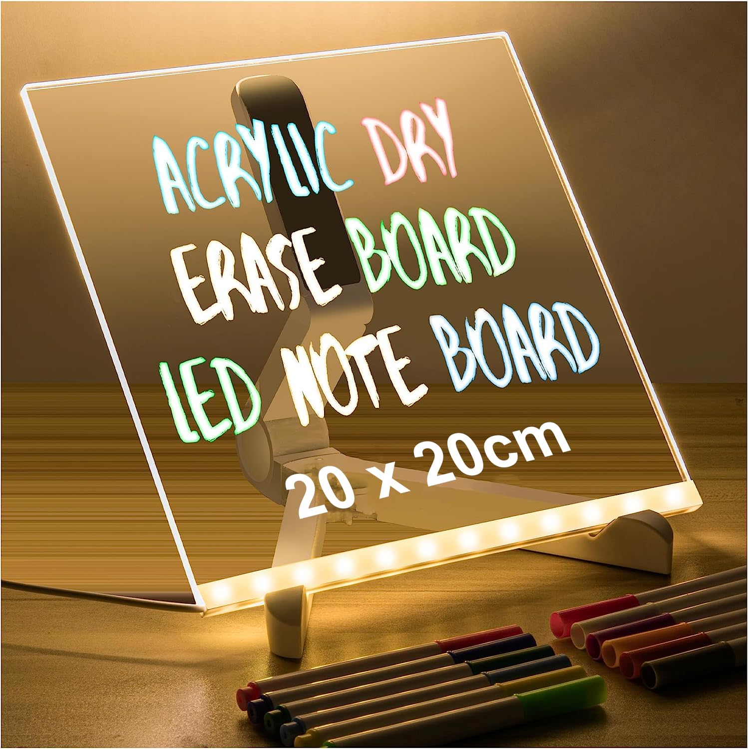 Buy House of Quirk Acrylic Dry Erase Board with Light up Dry Erase