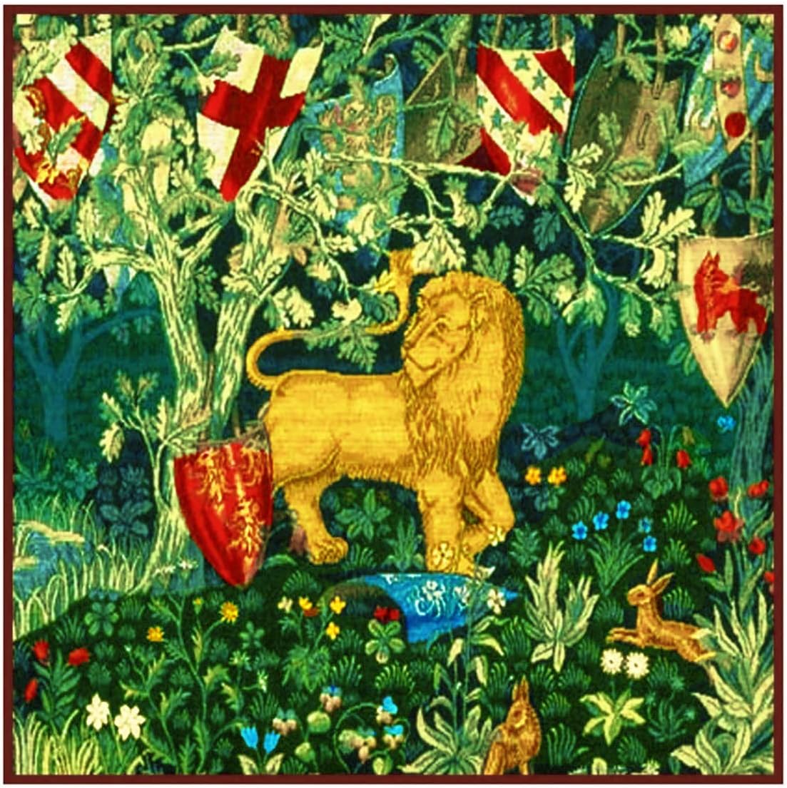 Orenco Originals Heraldry Lion by William Morris Counted Cross Stitch Pattern