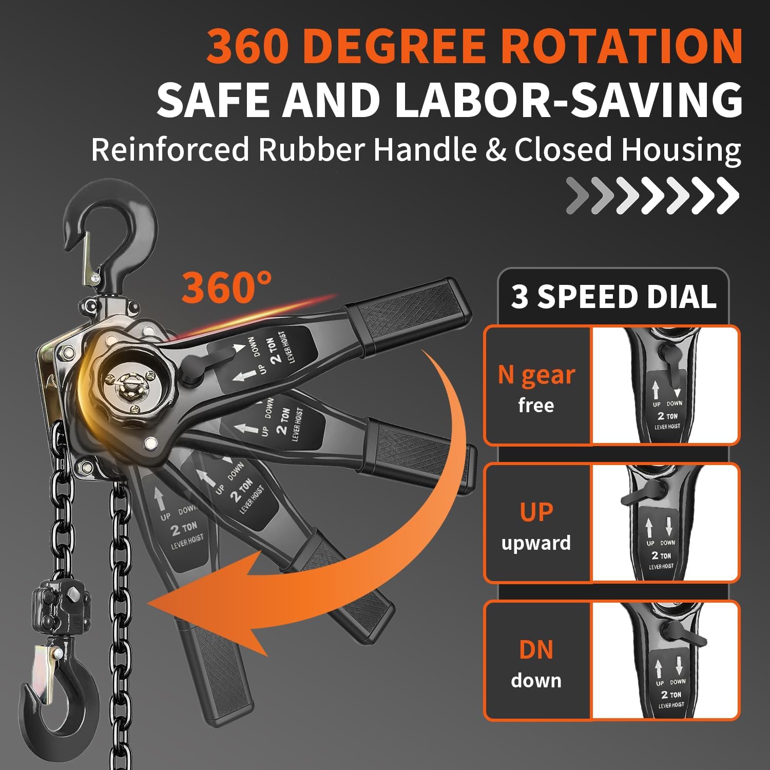 Ratchet Puller Hoists 2T/3m (Manual Lever Hoist 2T/3m)