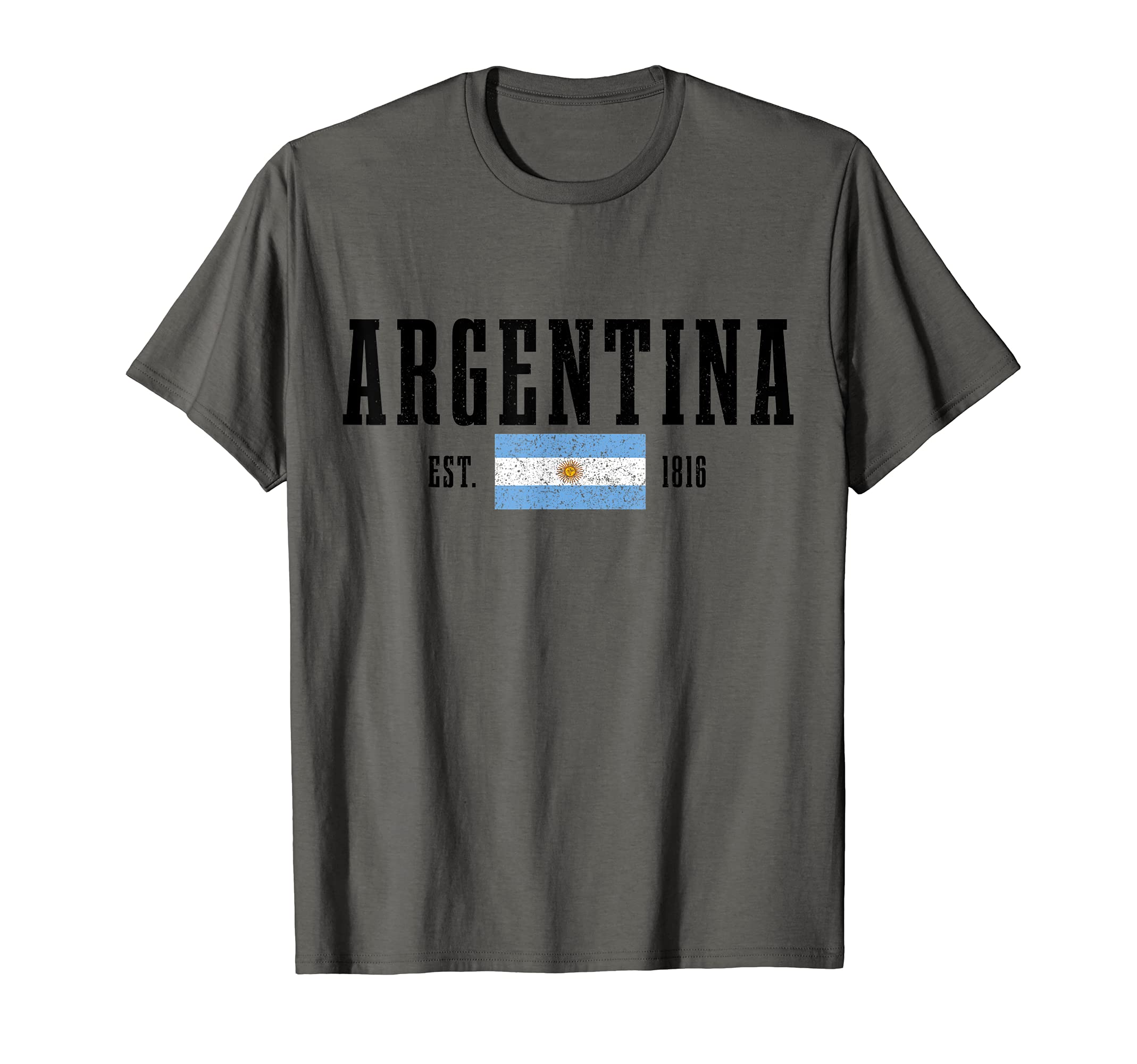 Argentina Pride - Argentine Apparel Co.Argentina Est. 1816 Argentine Flag Pride Vintage T-ShirtOEKO-TEX STANDARD 100