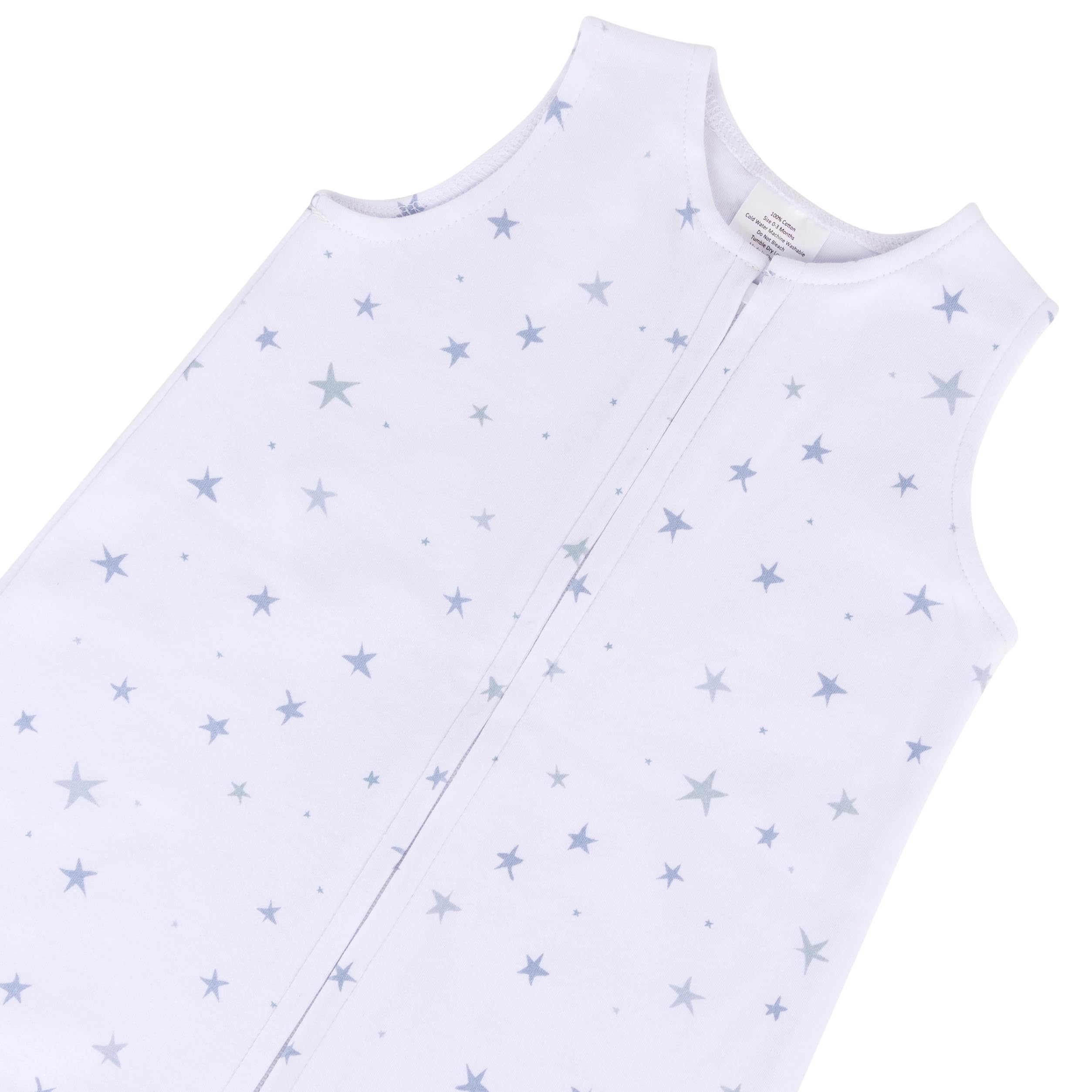 Ely's & Co. 100% Cotton Baby Wearable Sleep Sack 2-Pack - Safe Sleeveless Blanket Alternative (6-12 Months)