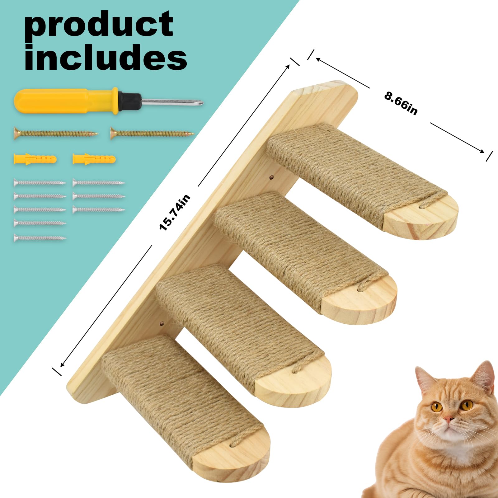 Free Standing Cat Ladder Shelves Reference: Snapklik Com Vanlan Cat Climbing Shelf Wall Mounted Cat Wall