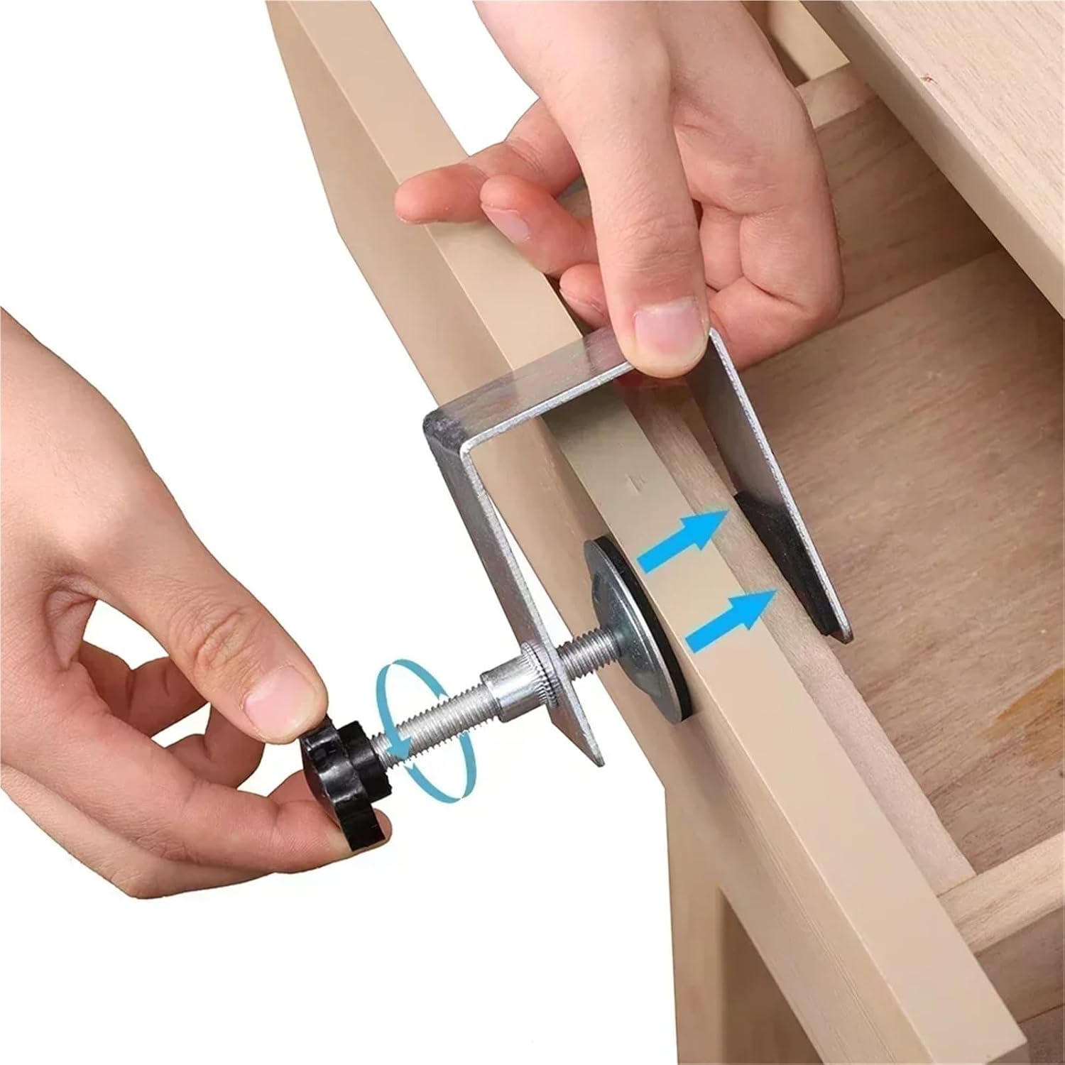 Drawer Front Installation Clamps 10pcs Woodworking Jig Steel Drawer Panel Clips Front Installation Clamps Cabinet Tool Home Furniture Tools