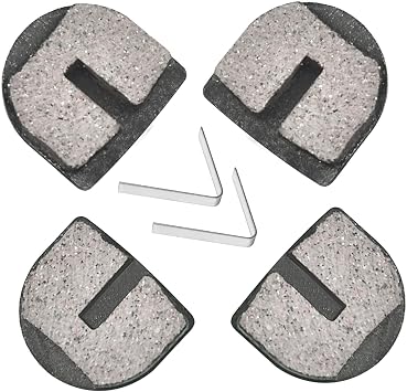 HOLATO Rounded Disc Brake Pads for Razor MX500 MX650 SX500 Mcgrath Dirt Rocket Electric Motocross Bike E500S Scooter RSF350 RSF650 Kids Street Bike Dirt Quad 500 Electric ATV YK2 Flame Caliper 4 Pcs