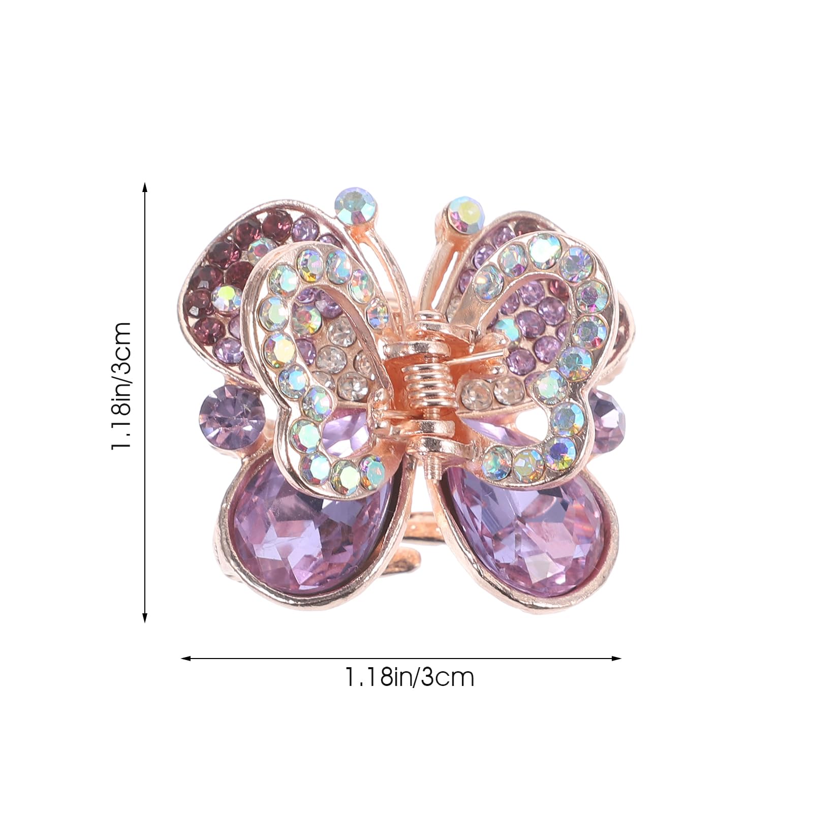 POPETPOP Butterfly Hair Clips for Women and Girls 3-Pack Medium Hair Claws Stylish Clamps for Thick and Fine Everyday Use and Special Occasions - Image 2