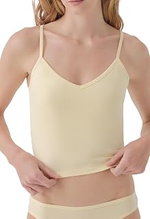 Organic Cotton Women's Everyday Shelf Bra Cropped Camisole