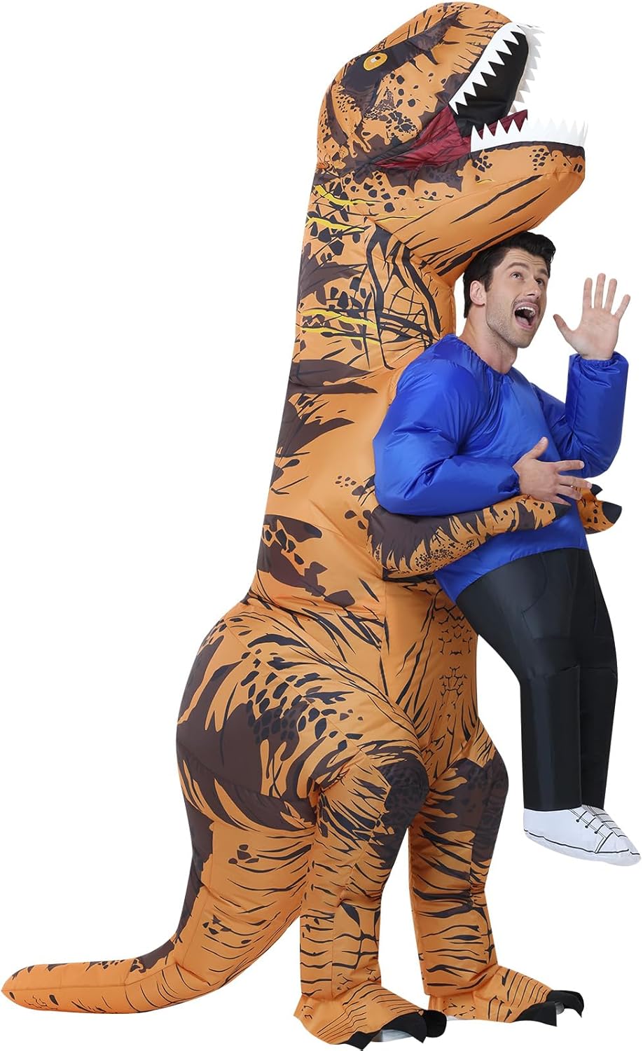 WQWOVRVO Inflatable Dinosaur Costume Adult,Blow up Costumes for Women/Men,Funny Halloween Costumes for Adults Party Cosplay
