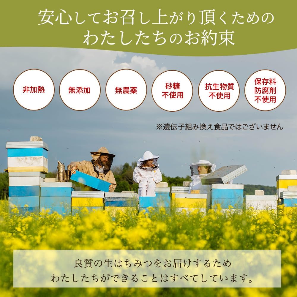 【 北欧産 非加熱 天然 ハチミツ 】 リンデン 高級「生」はちみつ 500g 調味料 健康食品 北欧 リトアニア産 無添加