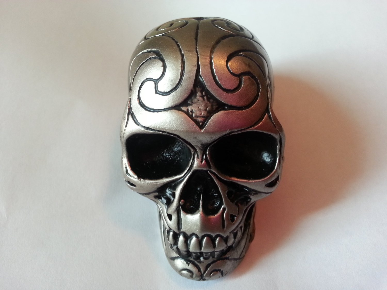Amazon.com: Silver Tone Carved Celtic Zombie Tattoo Skull Head Hot