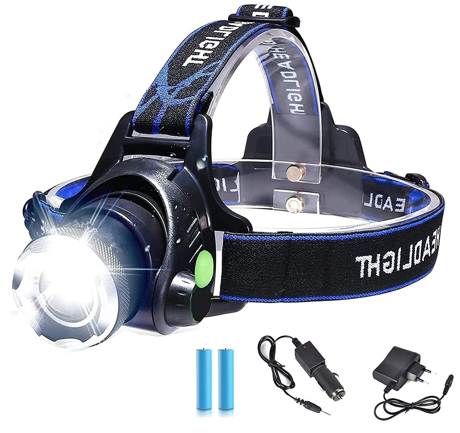 High Power 18650 Headlamp Cree Xm-L T6 Led Headlamps Hunting Headlight Bicycle Camping Head Torch Light Led Head Lamp With Batteries, Plastic, 1800 Lumen (B0B3D7YPG2) Amazon Price History, Amazon Price Tracker
