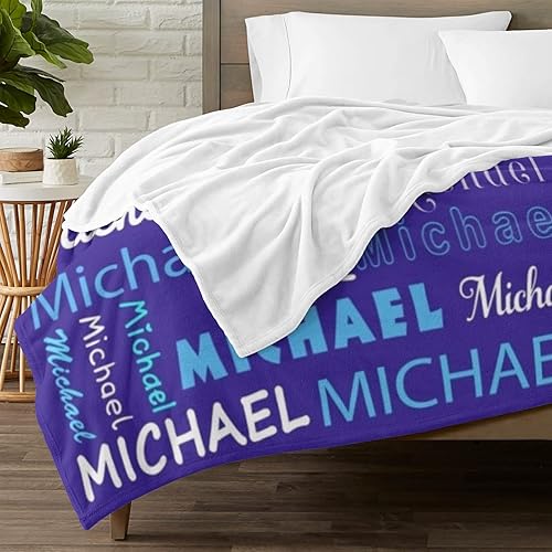 Miniatura 3 de Manta personalizada con nombre para niños, mantas personalizadas con nombre y texto para adultos, niños, niñas, niños, recién nacidos, regalo para