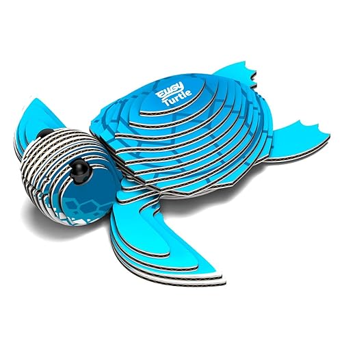 Eugy Sea Turtle 3D Puzzle, 26 Piece Eco-Friendly Educational Toy Puzzles for Boys, Girls & Kids Ages 6+