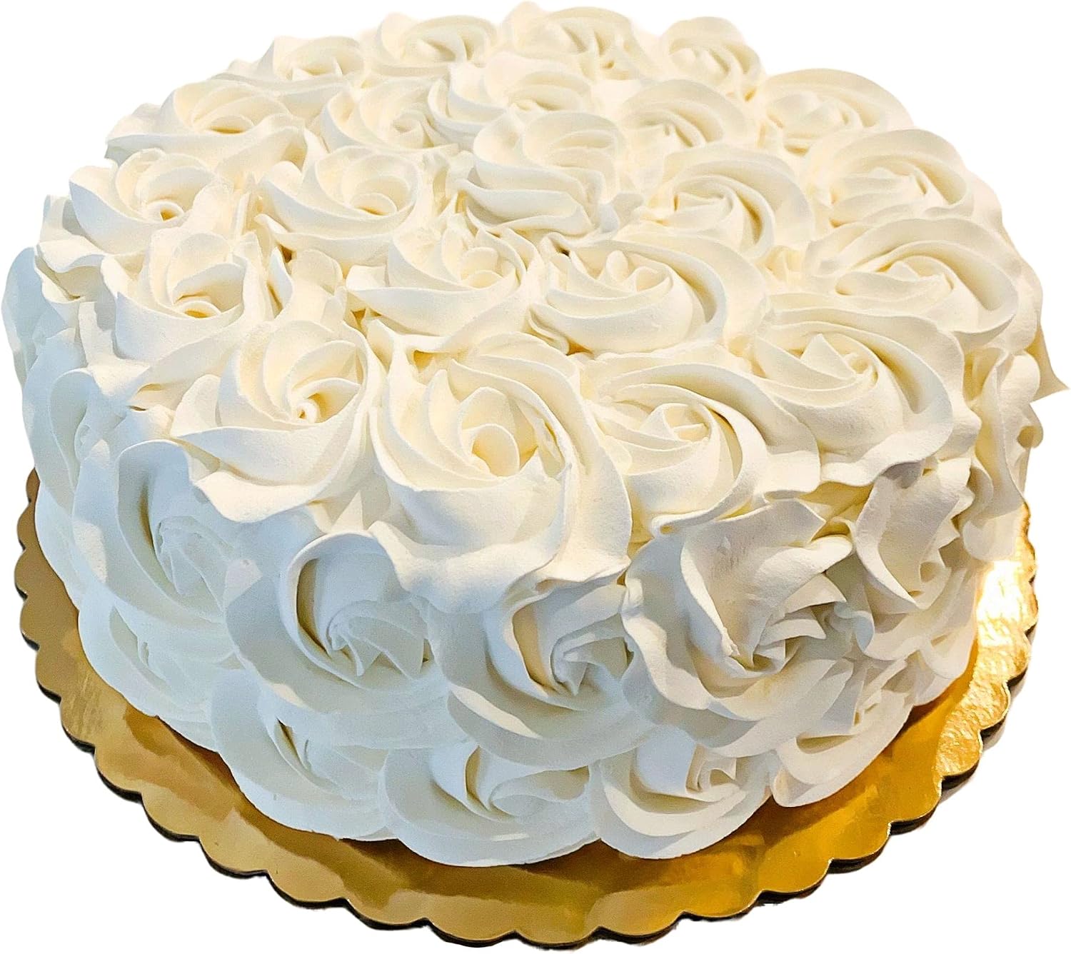 Amazon.com: Fake Cake Ivory Rosette Wedding Cake- Handmade by Dezicakes ...