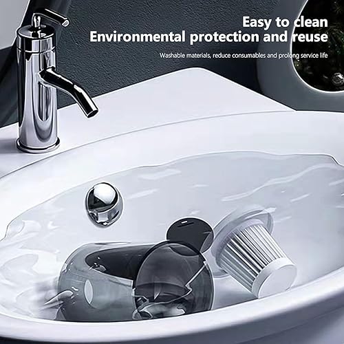 Miniatura 5 de Aspiradora de mano para alfombras y suelos de automóvil, con 45 minutos de tiempo de funcionamiento, húmedo y seco, filtración profunda, aspiradora