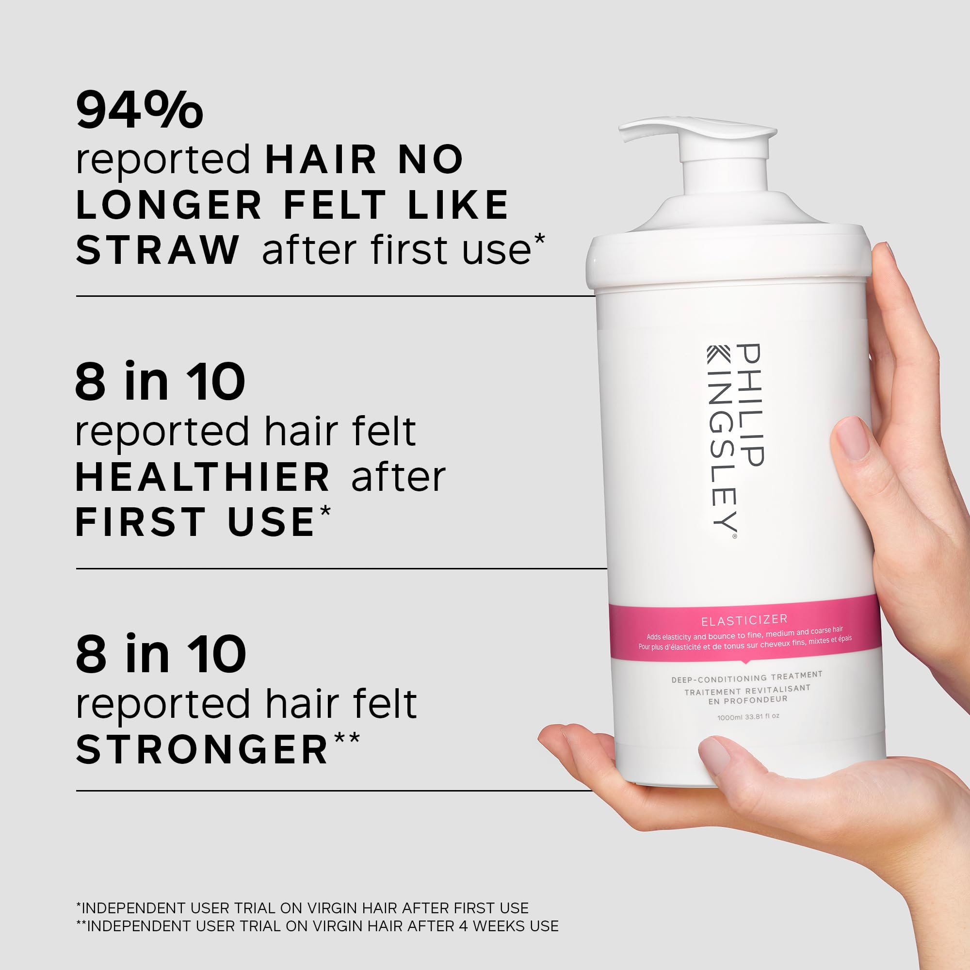 Philip Kingsley - Elastizer | Tiefen-Conditioner | Repair Hair Mask Behandlung für alle Haartypen | Spendet Feuchtigkeit, verleiht Glanz und reduziert Haarbruch und Frizz | 1000ml