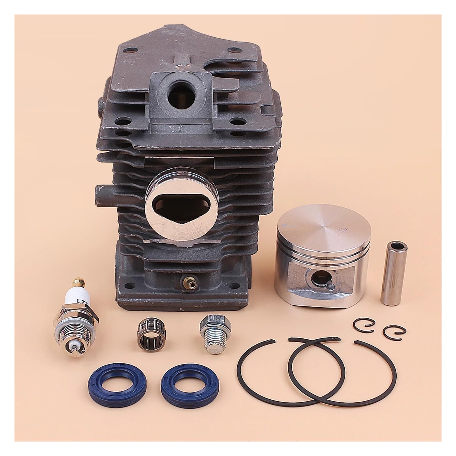 Kit de pistón de Cilindro de 46mm for s-ihl MS270 MS280 MS 270 280, tapón de válvula de descompresión, Sello de Aceite, Pieza de Motosierra