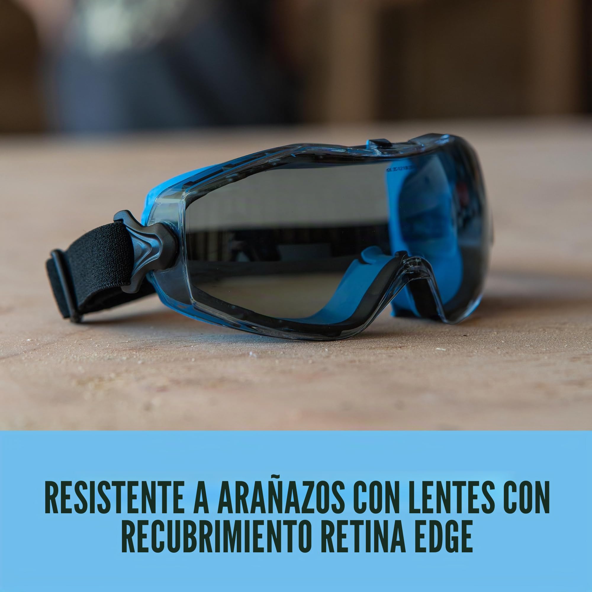 SOLID. gafas proteccion trabajo de ajuste perfecto | Gafas de seguridad a prueba de polvo con ajuste universal | Para los usuarios de gafas | Resistentes a los arañazos, antiniebla & protección UV