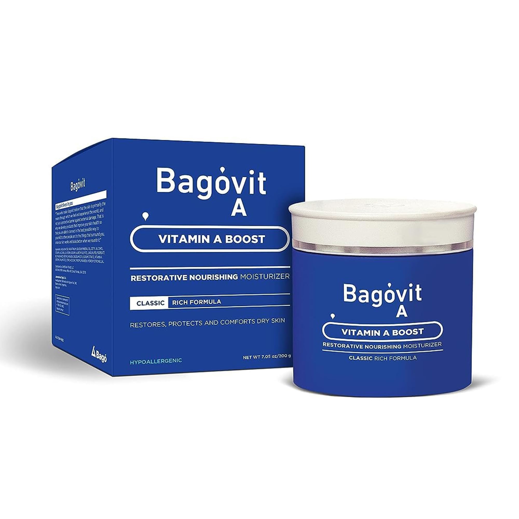 Nourishing Moisturizer Classic Body Cream - Firming Body Lotion for Women with Vitamin A, Unscathed Lotion, Foot Cream for Dry, Cracked Feet, Replenishing Dry Skin Lotion, Body Serum - 7.05 Oz