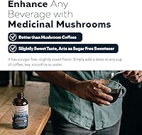 Vista 4 de MycoMax Mushroom Complex - 70% Beta Glucans, Max Potency Mushroom Supplement, US Grown + Ultrasonic Extraction - Lions Mane, Cordyceps, Reishi &