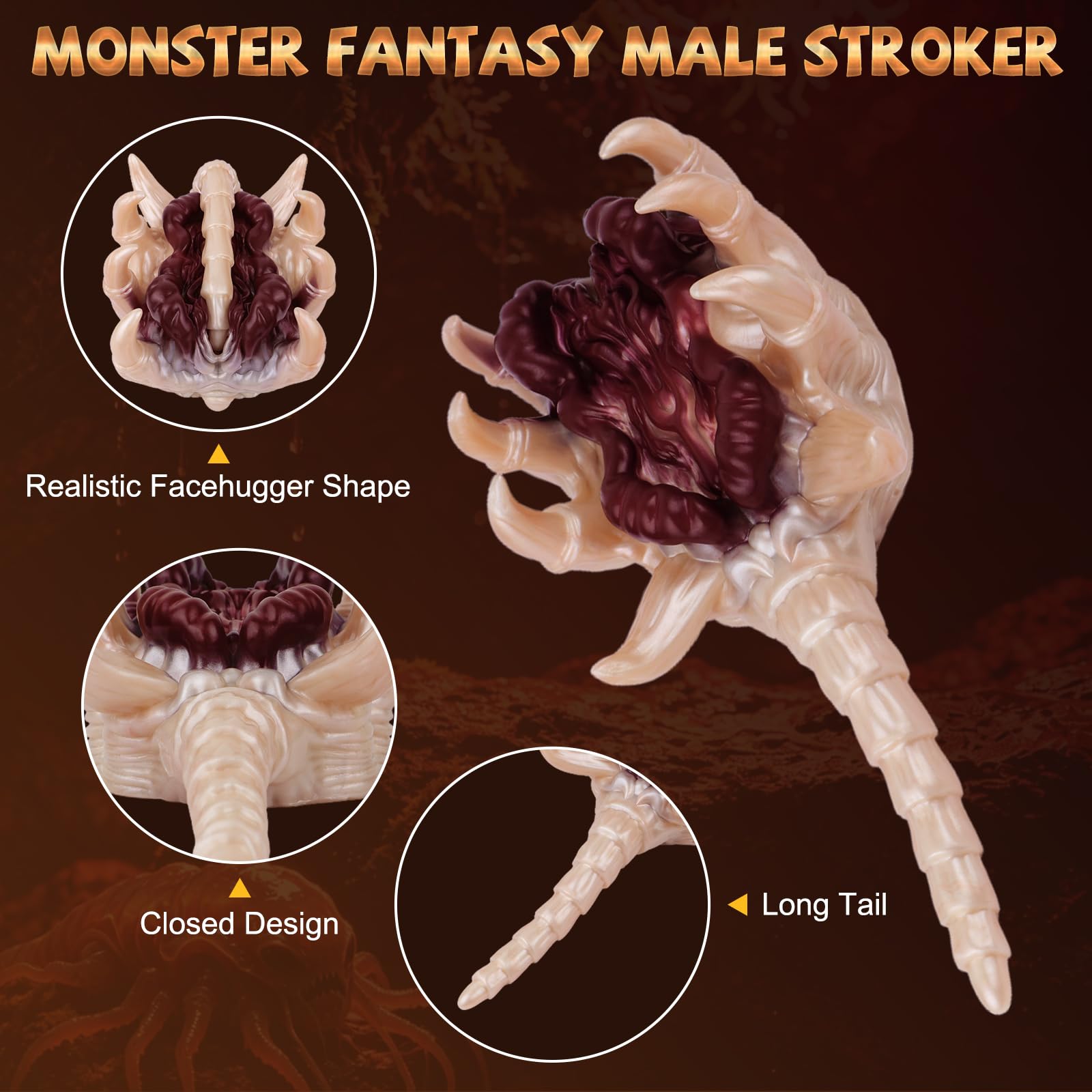 face hugger sex toy 👾 Facehugger Masturbator That Grips & Strokes – BeastGasm