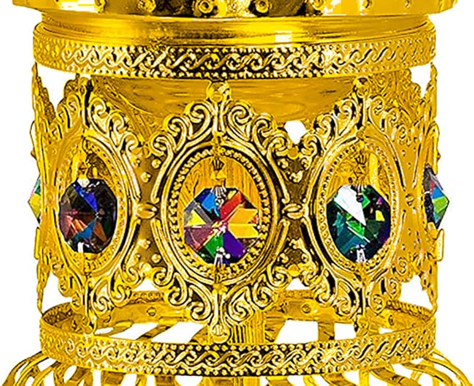 Attar Mist Electric Incense Burner - Oud Frankincense Resin Burner Intricate Carousel Large Mabkhara (Gold)