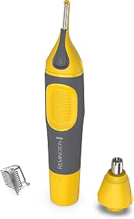 Remington NE3871 Virtually Indestructible Nose Ear Brow Trimmer - 100% Waterproof, Durable Rubber Grip, Yellow