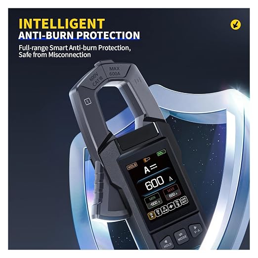 100 10000Counts 600A True RMS AC DC Digital Clamp Meter NCV Detection miniatura 6