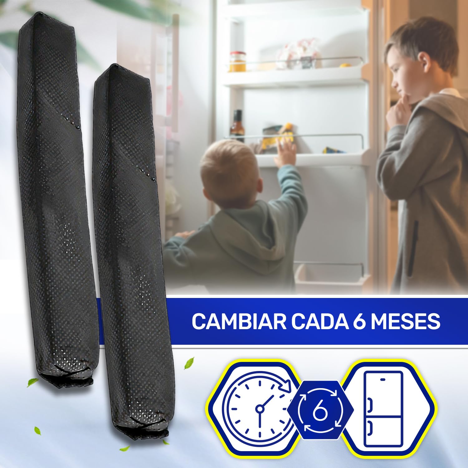 2 Piezas Filtro Carbon Activo para Frigorífico con Código Original 07236280 7236280 para Miele - MONTERAL