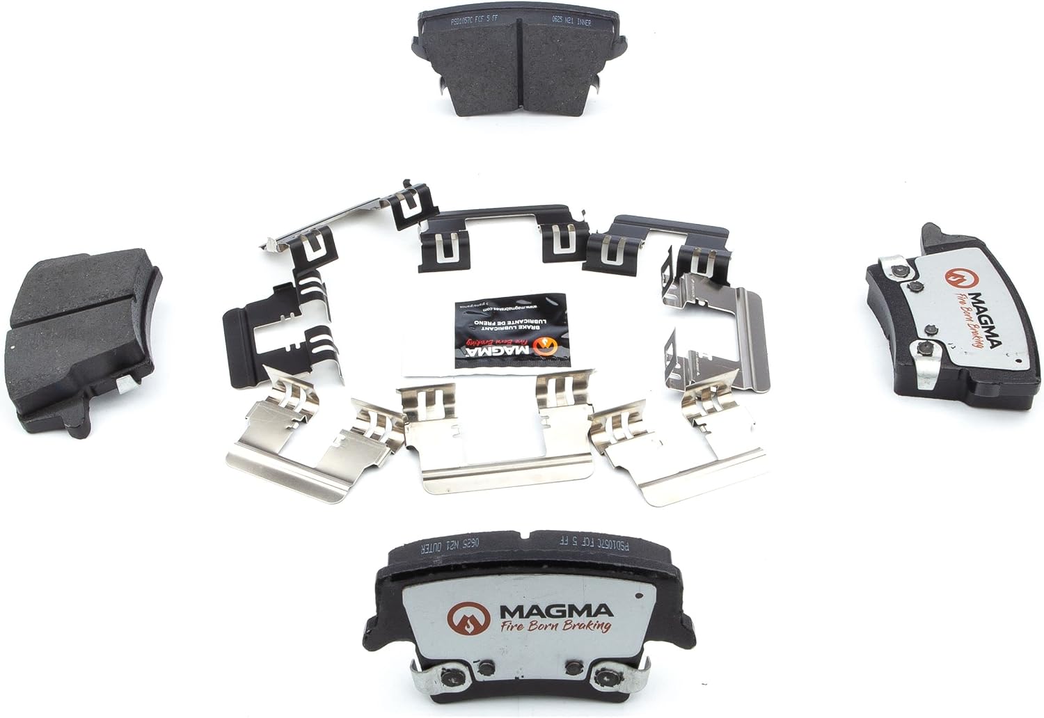 MAGMA Pro-Series PSD1057C Ceramic Brake Pads, Rear