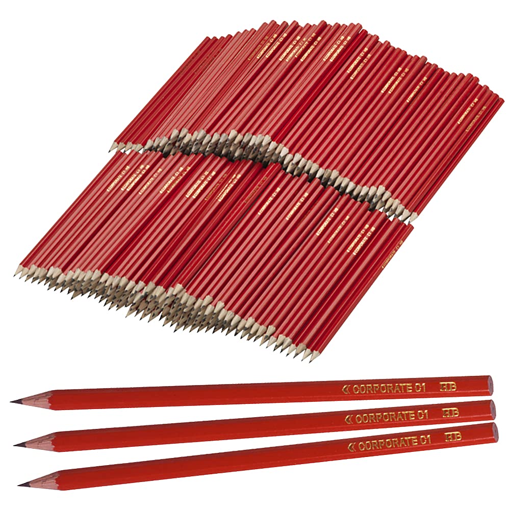 Essential Arts Confezione Da 288 Matite HB In Legno – Piccole E Medie, Pretemperate, Ideali Per Scuola, Golf E Ufficio