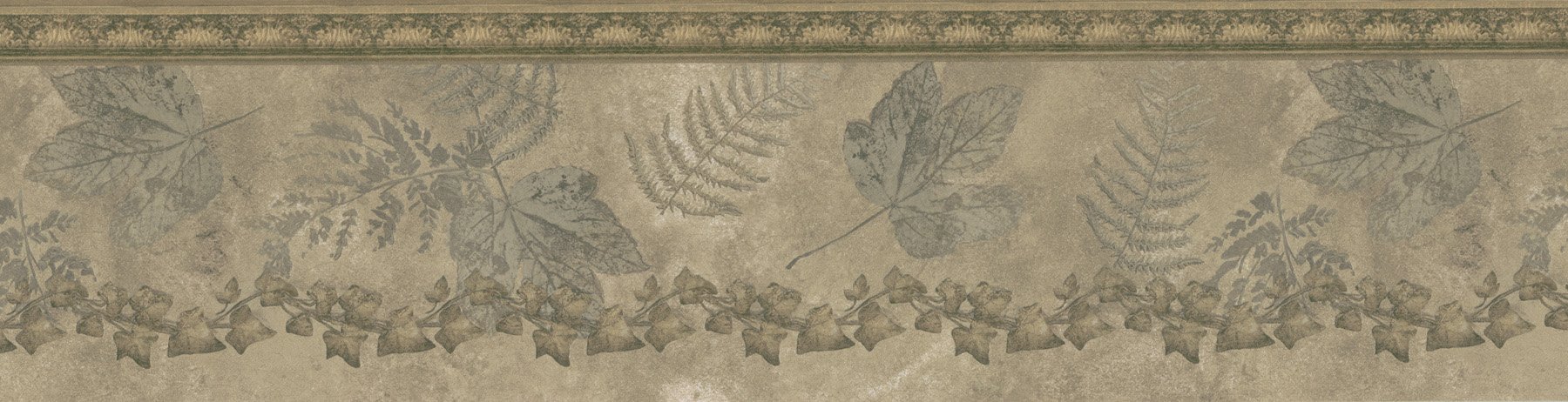 Cenefa para pared de hojas papel decorativo Brewster 418B205 7x180 pulgadas